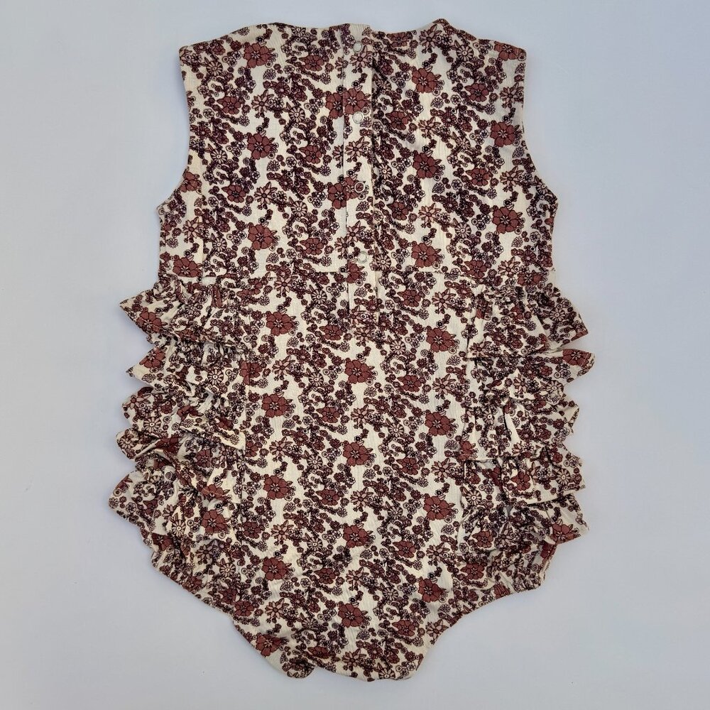 Kate Quinn Ruffle-Side Bodysuit 2T NWT (new with tags) – Vintage Floral - Picture 6 of 7